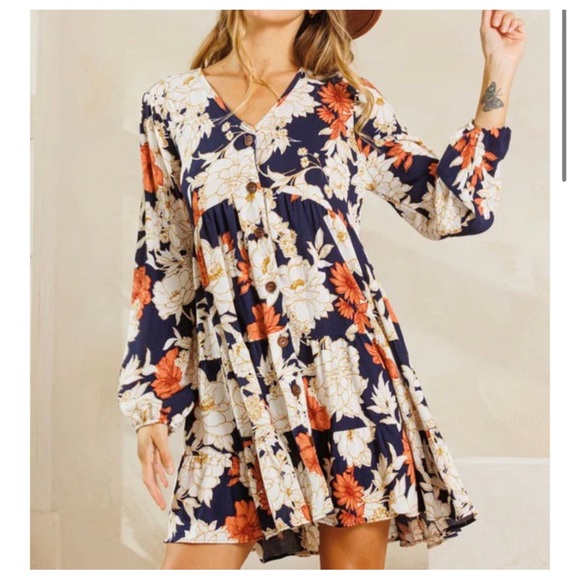Boho chic fabulous floral dress - Picture 5 of 5